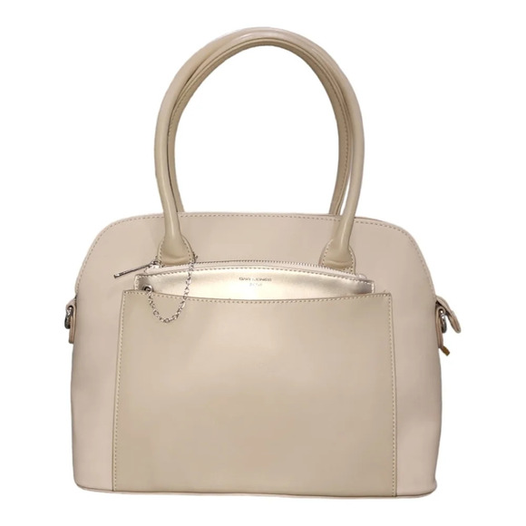 Davis Jones Top Handle Bag Beige - Picture 1 of 9